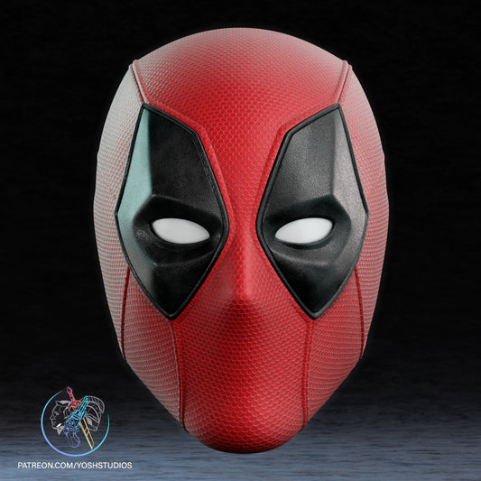 Deadpool 3 Inspired Helmet – Textured + Swappable Panels